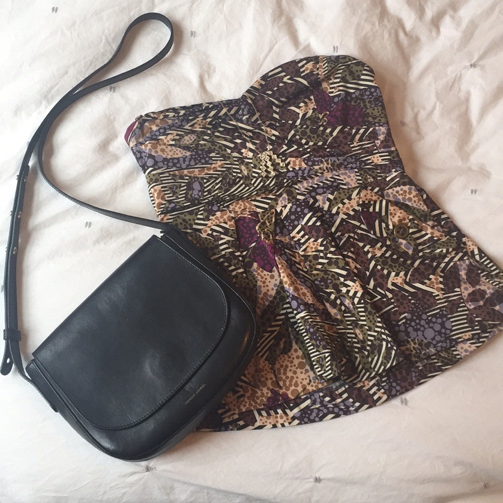 Anthropologie Fei Multi Colored Bustier Corset